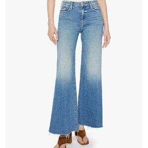 Mother the Roller fray wide leg jeans
